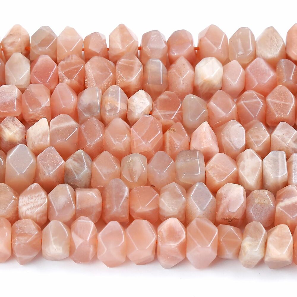 6172 6x11MM 25PCS Sunstone Gemstone Natural Beads 7.5 Inch Irregular